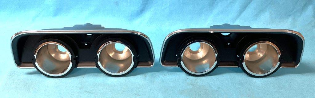 Taillight Housings.  Each "Housing" holds (2) bezels and lenses.  This is a "pair" of Housings.  Discount exempt