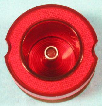 Round Red Taillight lens (need 4 per car) - sold each.