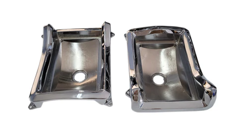 Tailight Bezels (Pot-metal reproductions) - Pair - discount exempt