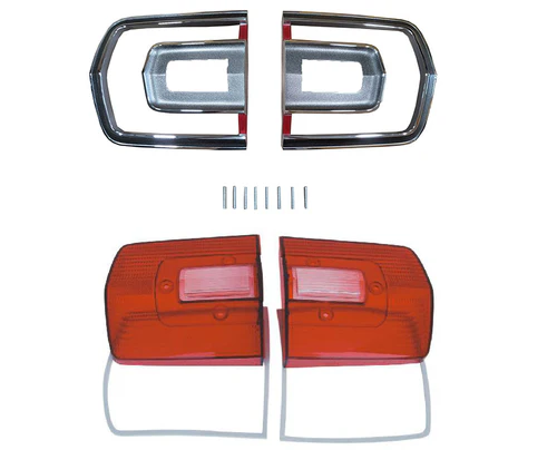 Taillight bezel and lens for both the drivers and the passenger sides (complete assembly's)