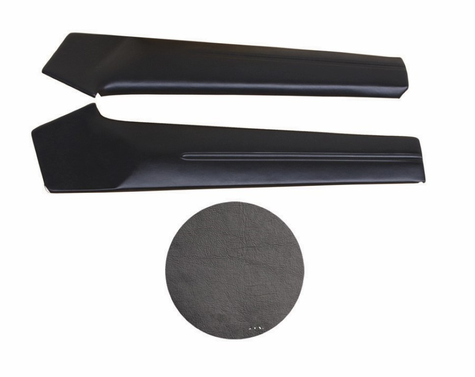 Rear Panel Door Upper Bolster – Black (pair)