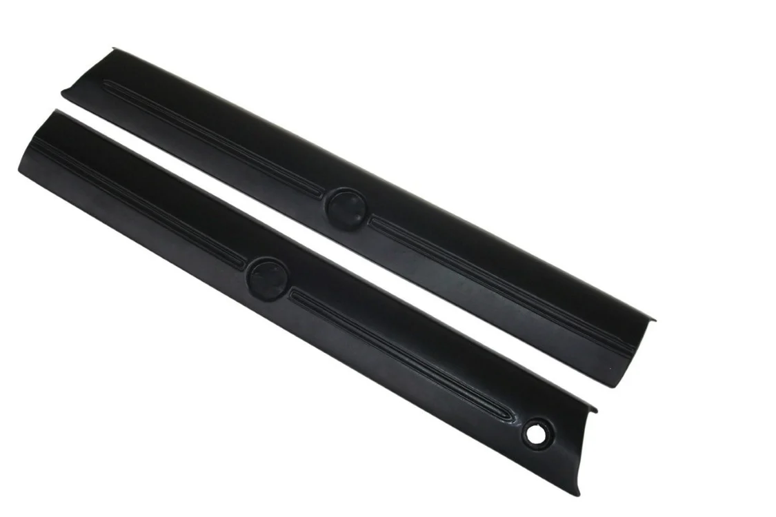 Front Door Upper Bolsters, Black,  (pair)