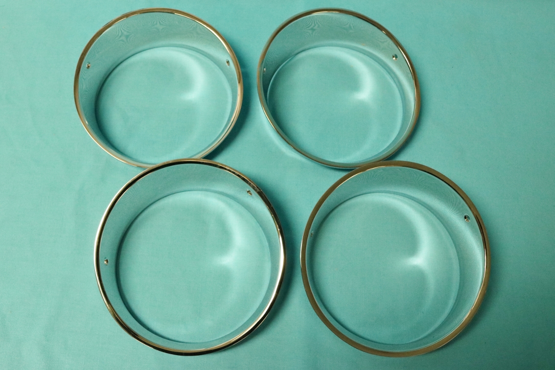 Headlight Bezels - New chrome reproductions (set of 4) - made of pot-metal like originals.