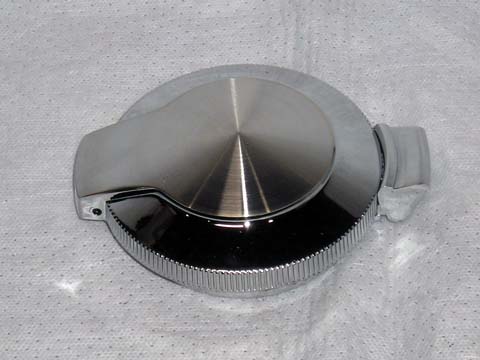 Flip Top Fuel Cap   
Brushed center cap as originals