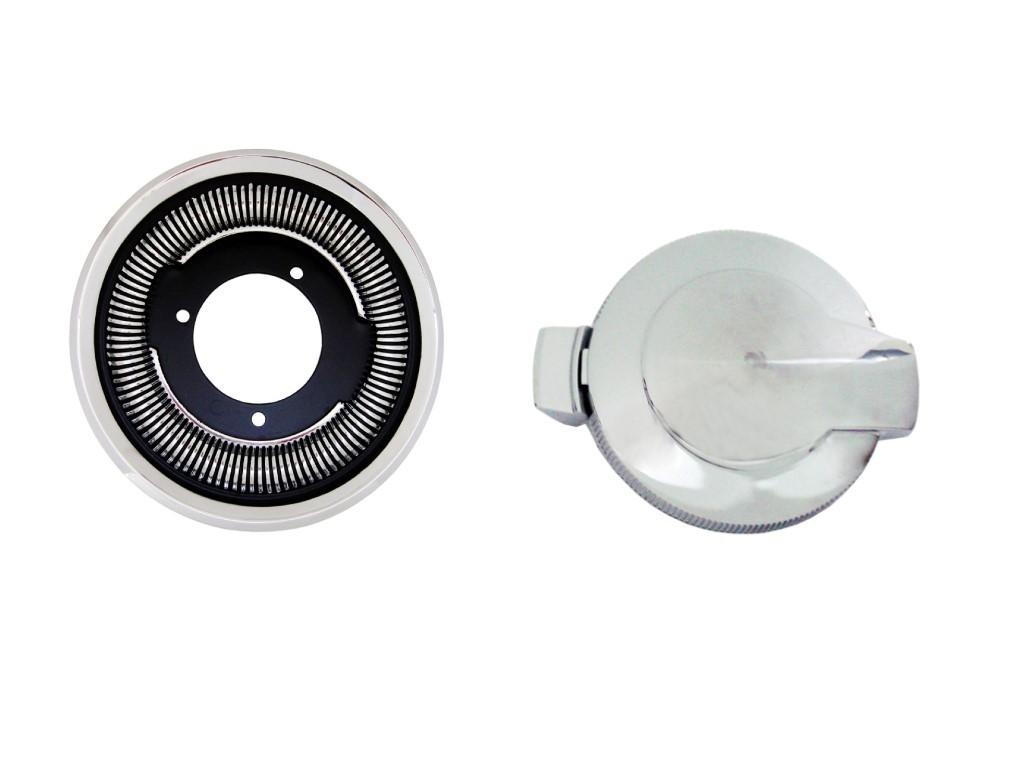 Flip Top Cap (brushed center) along with trim ring