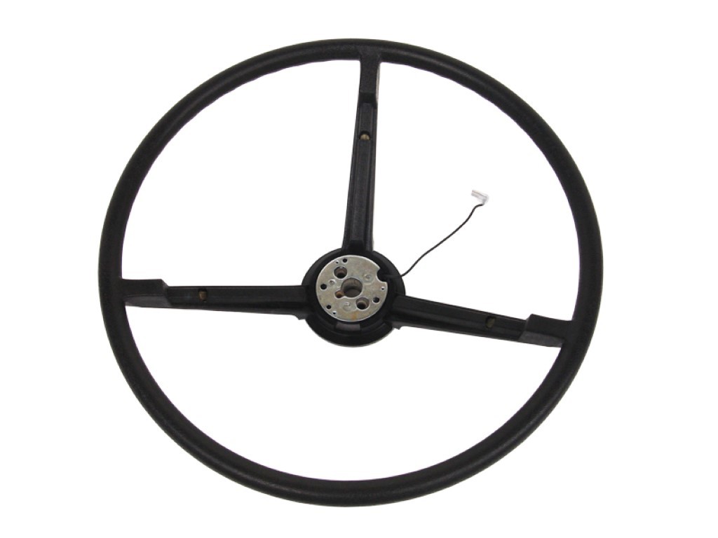 Steering Wheel - 3 spoke Deluxe – Black color.  (All except 70 E-Body) Discount exempt