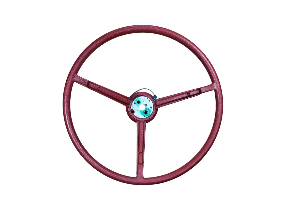 STEERING WHEEL - 3 spoke Deluxe steering wheel – Red color (all except E-Body) - discount exempt