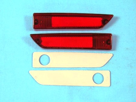 RED SIDE MARKER LIGHT LENS (Pair) - discount exempt