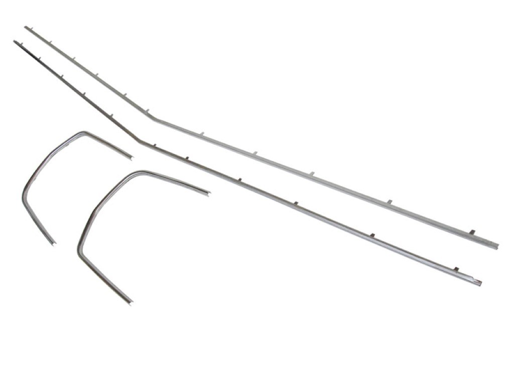 Front Grill molding set (4 pieces) - stainless.  This is listed separately as parts #PI-293LH, PI-293RH, PI-293T, and PI-293B)