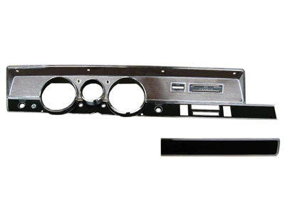 Non-A/C Instrument Bezel -non woodgrain WITH glovebox piece included. - discount exempt
Note:  Bezel does NOT come with any lenses - that includes indicator lenses as well.