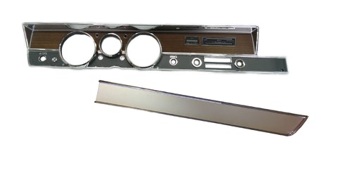Non-A/C Instrument Bezel with glovebox piece - Discount exempt.
Note:  Bezel does NOT come with any lenses - that includes indicator lenses as well.