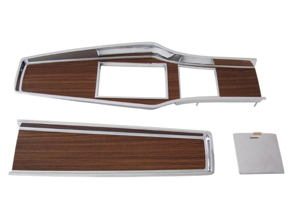 Console Set - all 3 pieces top console parts (4 speed)- woodgrain.  (console ashtray door, console top plate, console flip up door). - discount exempt