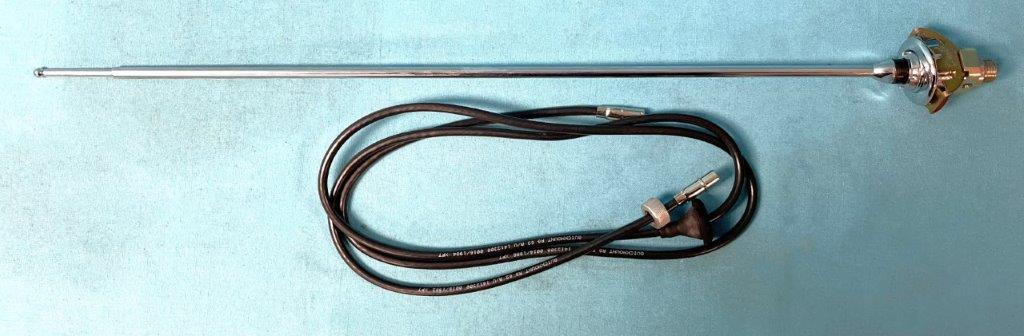 Antenna Pkg....Correct for 1968-74 A-body, but can be used for the 1967 Barracuda - however the bezel is slightly different, it will fit and function fine - same as above. (Discount exempt).