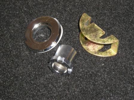 Plymouth Antenna Mount Kit (chrome bezel, gasket, nut, support bracket)