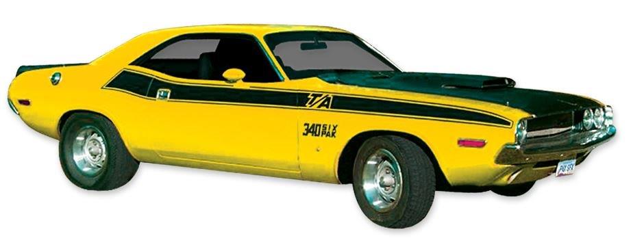 T/A Complete Stripe & Decal Kit. Included: All Stripes & Fender Lettering. Matte Black