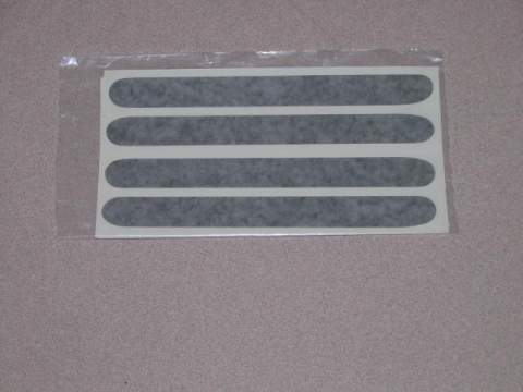 Hood Depression Decals. Matte Black