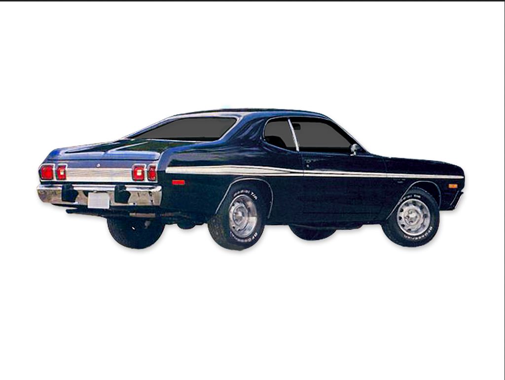 Dart Sport sides & tail panel stripe kit (Mid-Body Longitudinal). White