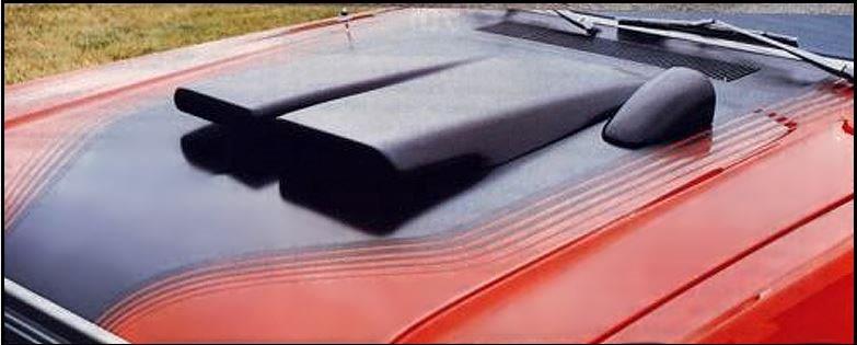 Demon Hood & Cowl Curved Stripes Kit. Single Scoop