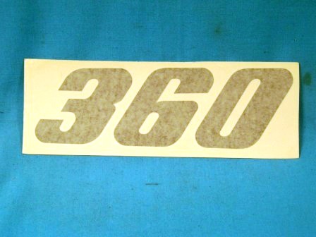 "360" Numbers (pair).White