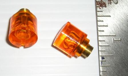 Turn Signal Indicator Lenses - Bullet Type - With Slots - WITHOUT o-ring, stainless steel washer or bulb.  Pair.