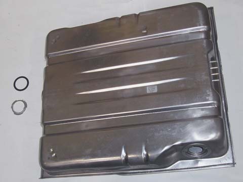 Fuel Tank, 4/72 to 1974 Charger, Coronet, GTX, Road Runner, Satellite, & Superbee Fuel Tank - 20 Gallons (4 front vent tubes). WILL WORK FOR 1974 MODELS, BUT HAS 4 VENT LINES OF WHICH YOU MAY HAVE TO PLUG A FEW UP. FUEL SENDING UNIT ON PSG. SIDE OF TANK. (Discount exempt).