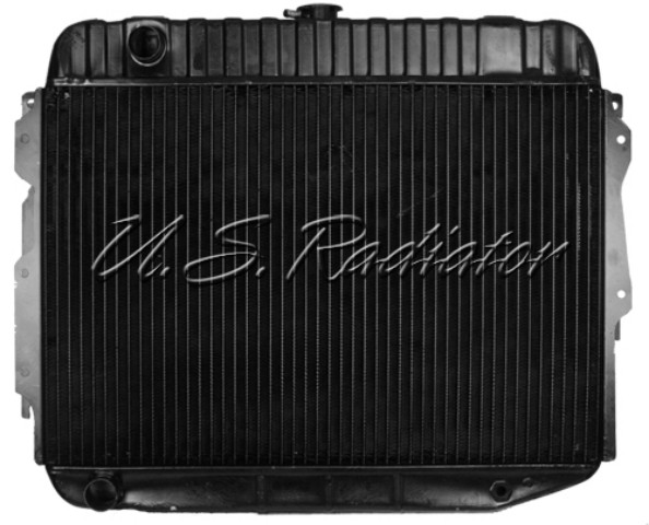 Radiator - V8 - Small Block. 17 1/2 X 26 X 1 1/4 - AUTOMATIC/NO AIR - 2 ROW