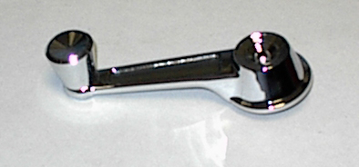 Interior Window Crank - long  6" front style - NOTE: Used mainly on front door glass operation but also found on rear quarter glass location for the 1963 Dart 2dr sedans, 1964-65 B-Body 4dr rear doors and 1965 C-Body rear quarter glass windows. For some 1966 C-Body cars you may find our part #RD-1967 to be the correct style.