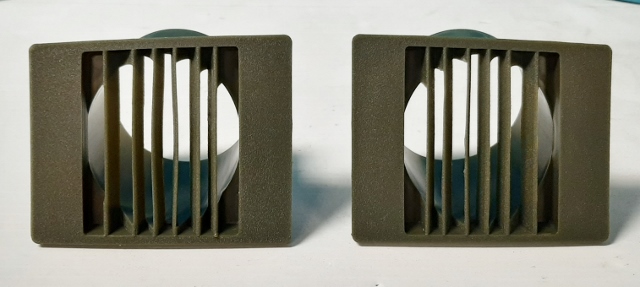 Dash Vents - Sold in pairs only - Dark Green (solid color)