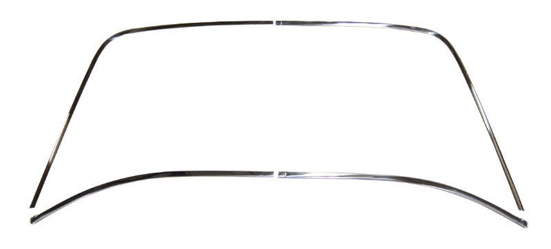 Rear windshield moulding kit - Stainless like originals.  Hardtops (4-piece set). - discount exempt