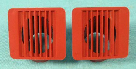 Dash Vents - Sold in pairs only - Red (solid color)
