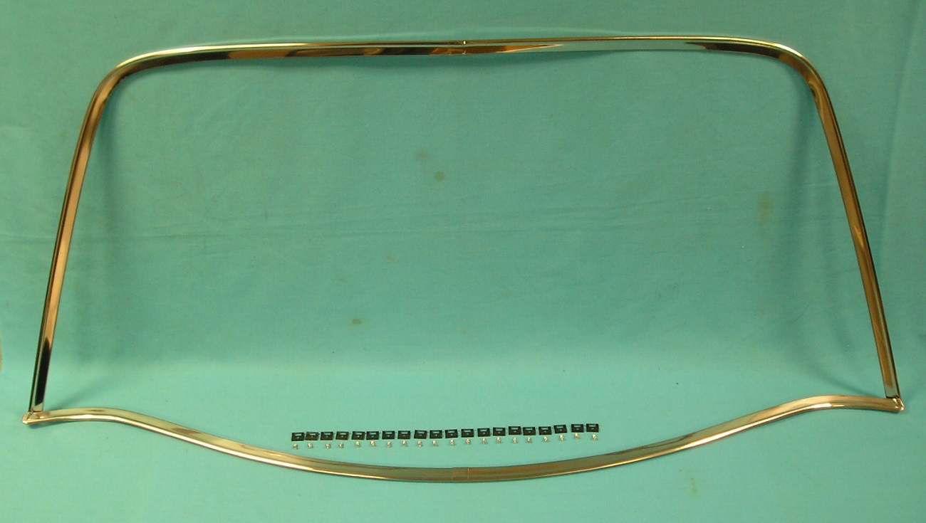 Rear Windshield mdlg set - 2dr hardtops <i>except Charger</i>