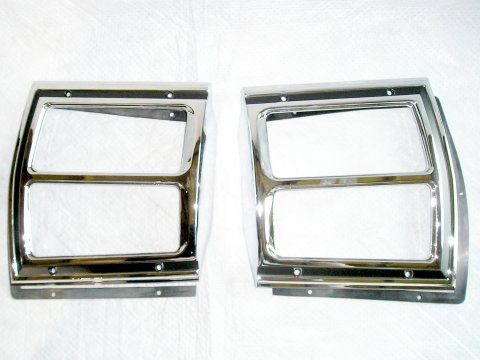 Pair of Taillight bezels.  These bezels also come included with the Thick Rubber Tailight Bezel to Body Gasket (discount exempt).