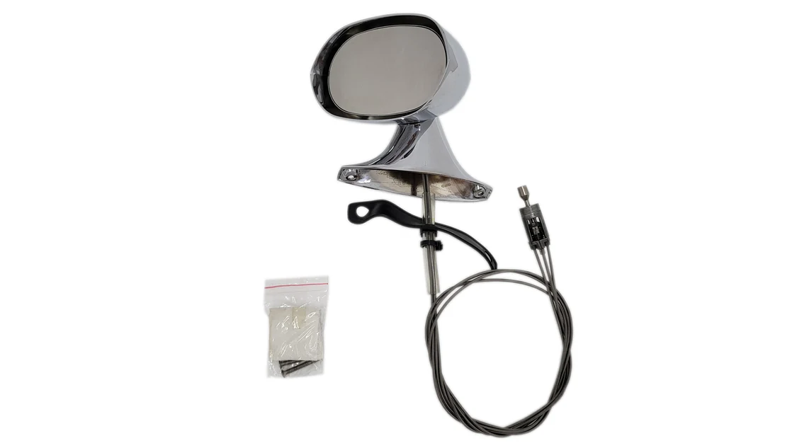 Rally Side View Mirror - Remote Style, Drivers side Ralley side view mirror, Chrome version. (discount exempt)