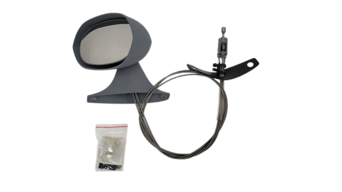 Rally Side View Mirror - Remote Style - Drivers side Rallye side view mirror, Primer Version. Ready for paint. (discount exempt)