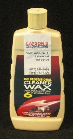 Cleaner Wax - One-step application cleans, polishes, & protects.  Apply by hand or machine.  Removes light oxidation.  Creates a long lasting, high gloss finish.  16-ounce container