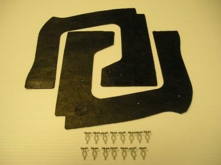 Splash Seals - behind front wheel - both sides (set)