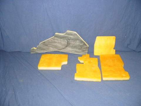 Firewall Insulation Pad - With A/C. Comes with clips.