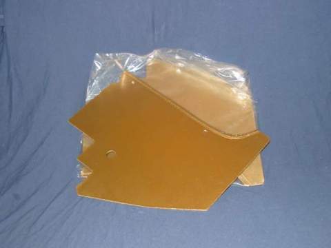 Kick Panel Boards(pair) - <b>GOLD</b>.  Please be aware this "GOLD" may not match to your original GOLD color or to anything you have since painted on car.  Trying to get the same GOLD for everybody's idea on what this "GOLD" color should be is impossble.....