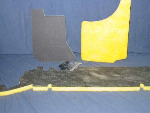 Firewall Insulation Pad - with A/C - 3 piece - Charger only. (See Part #RM-RR284) (discount exempt)