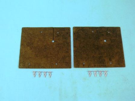 Lower Inner Fender Splash Seals - Plymouth Flat Square Ones - Rear of wheel (Pair)