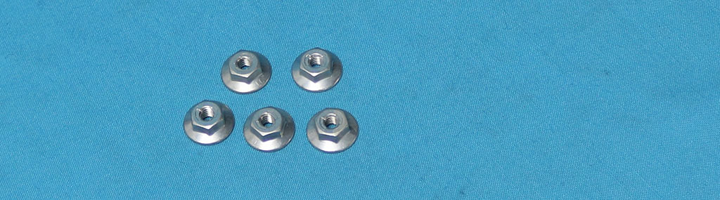 Fan shroud nut <b>sold in set of 5</b>.