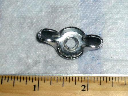 Wing Nut 1959-69 (ALL) & 1970-up (ALL except single barrel with 5/16" stud) - Reproduction of the steel air cleaner wing nut, that has the correct silver-cadmium plating. Also for battery J-bolt hold-downs. This wing nut fits all models for years shown (each)