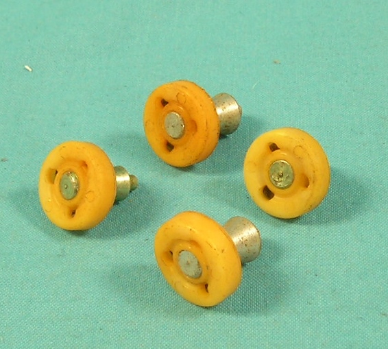 Interior Door Glass Roller Set - "SET" consists of Two 3696 644 with larger shank and TWo 369 6568 with smaller shank. SOLD AS SET ONLY.