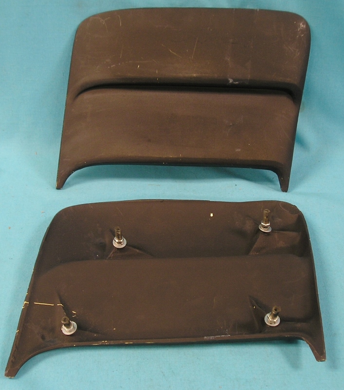 Challenger R/T quarter panel scoops. Correctly located mounting studs with nuts and flat washers included. Templates enclosed to drill new holes for those not originally equipped. Sold in pairs only