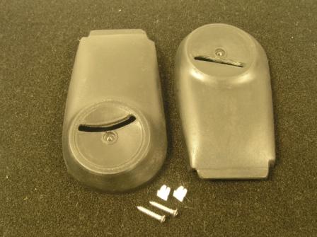 Seat Hinge/Frame Covers, Bench Seat Black (pair) - discount exempt.