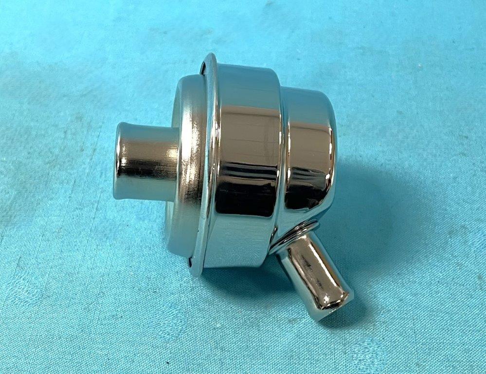 Breathers, Aftermarket Chrome Cap ; push on with 1.25" grommet hole and Mopar Style tube.