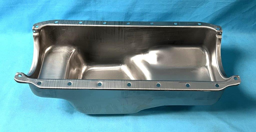 Reproduction Oil Pan - Small blocks 273, 318 and 340 - unplated version - Same as the SR-M210013 Chrome version