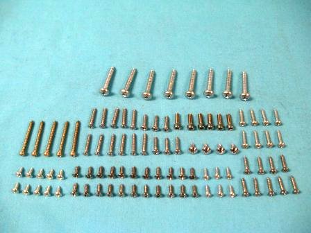 Interior Screw Kit - Dodge dart (2 dr) (107 screws)- 10 sill mlsg., 22 carpet sill mldgs., 6 pillar mldgs., 6 sunvisor, 3 center mirror, 5 dash bezel, 9 rear windshield mldg., 2 coat hook, 6 quarter panel trim, 4 kick panel, 6 door latch, 6 door catch, 6 door and vent handle, 8 armrest to door and armrest to pad screws