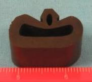 Hood side bumper - round oval shape