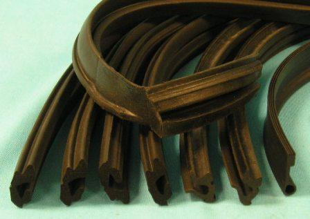 Convertible Top Weatherstripping kit - Contains the header seal and the side rail weatherstripping - 9 piece kit